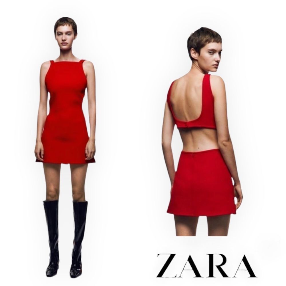 ZARA Women | Red | CUT OUT MINI DRESS